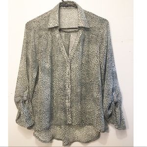 Have Button Down Animal Print